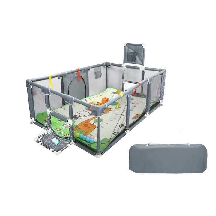 Large Rectangle Shape Folding Safety Fence Baby Playpen Playyard Play ...