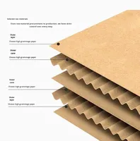 Boîtes d'emballage alimentaire neutres multi-usages pliables en papier kraft carré, fabriquées à partir de matériaux recyclés, vente en gros