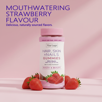 Bonbons Gommeux Vitaminés Marque Blanche d'Usine – Complément Délicieux pour Éclaircir la Peau, Antioxydant, Peau Éclatante, Ongles Sains