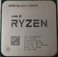 Untuk Prosesor CPU AMD Ryzen 5 5600X R5-5600X 3.7GHz 6CORE 12Thr Socket AM4 65W