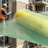 Rouleaux de tissu en maille de fibre de verre AR 130g 4x4 5x5 résistants aux alcalis pour projets de construction et enduit mural