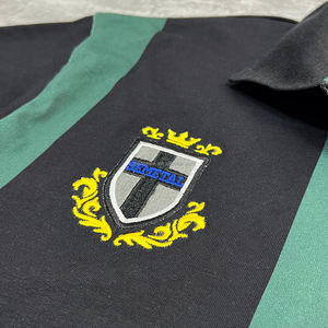 Diseñador de Primavera de retazos personalizados Boxy recortada con cremallera camisetas de algodón de peso pesado camisetas bordadas de gran tamaño para hombres polos - Product Image 4