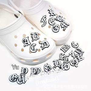 Set de Adornos Alfanuméricos de PVC para Zapatos, Decoración de Flores para Zapatos con Orificios, Estilo de Dibujos Animados, Modelo 2D - Product Image 5