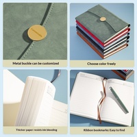 Ensemble cadeau de stylo et carnet de notes de bureau haut de gamme, journal en cuir A5, logo personnalisé, boîte de papeterie exécutive multifonctionnelle pour entreprise