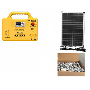 Xách tay mini DC LED nhà giá rẻ giá năng lượng mặt trời bảng điều khiển hệ thống chiếu sáng với đài phát thanh FM cho fan hâm mộ và TV ánh sáng - Product Image 1