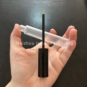 ISMAN Tube d'eye-liner givré de luxe 12 ml avec capuchon noir, flacon de sérum pour la croissance des cils, vente en gros, marque privée, logo personnalisé, usine professionnelle - Product Image 4