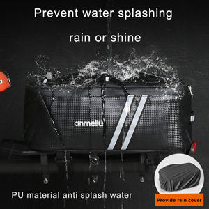 Bolsa de Sillín de Bicicleta Multifuncional de 8L, Práctica, Impermeable, de PU, para Equipaje y <span class=keywords><strong>Maleta</strong></span>, Tamaño Personalizable, Bolsa de Almacenamiento para <span class=keywords><strong>Ciclismo</strong></span> - Product Image 4