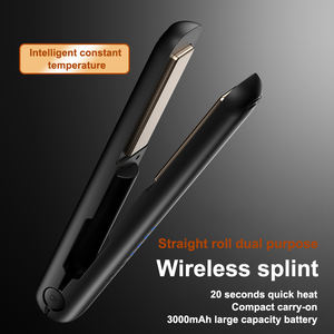 Plancha de Pelo Inalámbrica Recargable USB, Rizador de Pelo Portátil, Plancha de Pelo Profesional Inalámbrica de Viaje, Mini Plancha de Pelo - Product Image 3