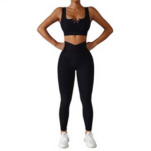 High Waist <b>Yoga</b> Leggings Full Length Solid Color Spandex Polyester Four-Way Stretch Breathable Quick-Dry <b>Plus</b> <b>Size</b> <b>Pants</b> Low MOQ - Product Image 3