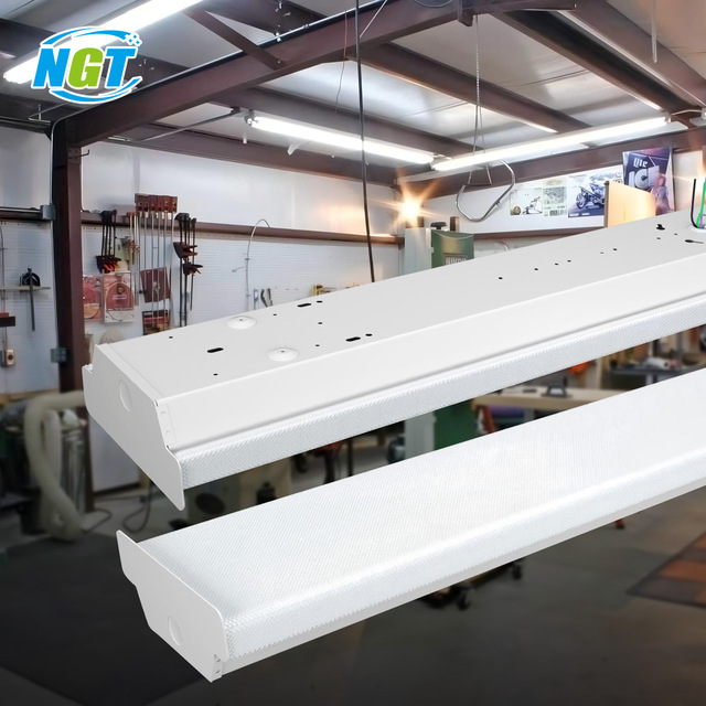 4 ft 6500 Lumens LED Wraparound Light Garage Shop Light Office Warehouse Lighting 120V10% 5000K Bright White DLC ETL Certified