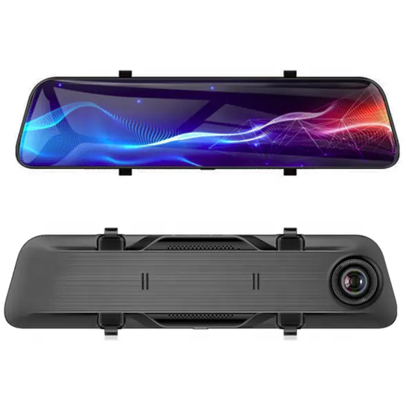 Cámara de salpicadero para espejo retrovisor de coche, grabador de vídeo DVR con pantalla táctil de 10 pulgadas, 1296P, caja negra, para Japón