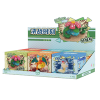 48 boîtes de figurines décoratives de la série Battle Moments, jouets de collection, boîte transparente, poupées Charizard, modèle, magasin d'anime, vente en gros