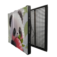 Écran LED en maille haute luminosité P3.91, 3840 Hz, haute fréquence de rafraîchissement, mur LED transparent, raccordement sans soudure, écran LED pour bâtiment
