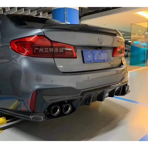 Diffuseur de pare-chocs arrière en fibre de carbone style 3D pour <span class=keywords><strong>BMW</strong></span> Série 5 G30 <span class=keywords><strong>M</strong></span> Sport <span class=keywords><strong>F90</strong></span> M5 2017 et plus - Product Image 5