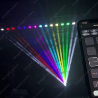 Рыцарь 6 Вт сценический Rgb анимационный лазерный светильник с управлением через приложение телефона
