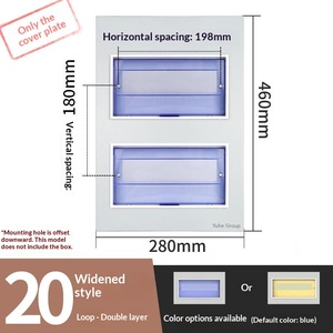 20 Way Custom Iron Panel for Distribution Box PZ30 Circuit Breaker Cover Plate 4-30 Way Electrical Enclosure Front Door - Product Image 6