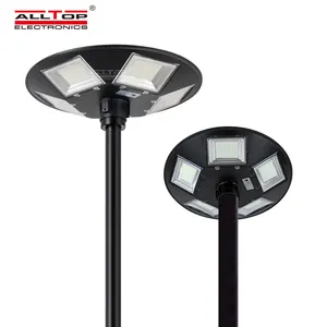 Alltop Aluminium Top Post Pole Licht Outdoor Motion Sensor 300W 500W Led Solar Tuin Licht