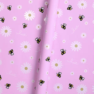 Api girasole modello coreano Designer Bouquet fiore da imballaggio rotolo di carta impermeabile fiorista fornisce regalo floreale per l'imballaggio - Product Image 5