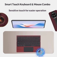 Clavier sans fil pliable à trois volets avec pavé tactile pour tablette, ordinateur portable, ordinateur de bureau, USB portable - En promotion