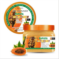 Exfoliante corporal de arbutina, azúcar refinado, sal de baño para piel de gallina, sal de baño, exfoliante de café y cúrcuma 650g