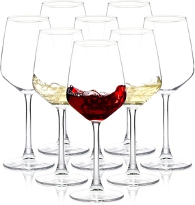 Verres à vin à long pied rouges ou blancs de 12 oz - Product Image 1