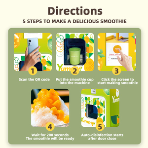 Distributeur automatique de smoothies pour mélanges de fruits frais, <span class=keywords><strong>solution</strong></span> de boissons saines en libre-service avec fruits congelés - Product Image 4