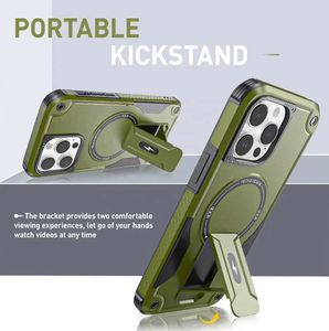 Heavy Duty Armor Robot Defender Luxury Kickstand Phone Case para iPhone 16 15 14 13 12 Plus Pro Max <span class=keywords><strong>2</strong></span> en 1 Diseño a prueba de golpes - Product Image 3