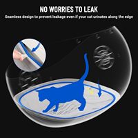 Accessoires d'origine : Tapis de remplacement en plastique pour litière de chat automatique intelligente de luxe, pour toilettes pour animaux de compagnie