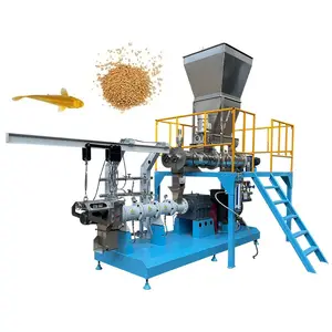 China 200 Kg/h Good Price China Top Selling Automatic Fish Feed Production Catfish Feed Pellet Machine Floating Fish Food Machin