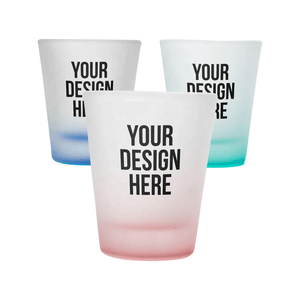 Gelas Tumbler Pernikahan Emas 20ml Custom, Gelas <span class=keywords><strong>Shot</strong></span> Transparan Personal dengan Logo Unik Desain Klasik Frosted untuk Whiskey - Product Image 3