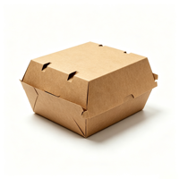 SenAng Vente en gros de boîtes à hamburgers personnalisées imprimées en papier kraft, emballage alimentaire à emporter, boîte à lunch