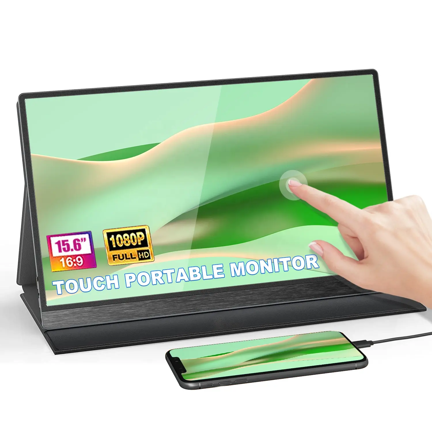 SIBOLAN 15.6 pollici FHD 1080P micro touch monitor usb portatile pc monitor lcd portatile usb per laptop