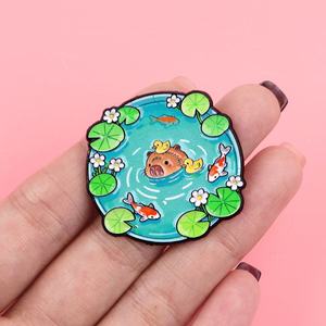 Spilla smaltata con orso marino per paesaggi acquatici, graziosa spilla da risvolto, accessori per abbigliamento e zaini, distintivo, all'ingrosso - Product Image 2
