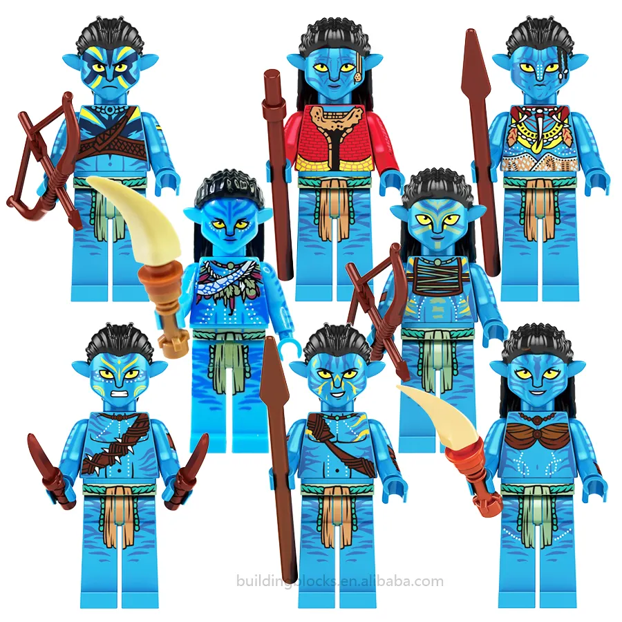 New Movie Avatar FD1006 The Way of Water Neytiri Na`vi Mini Character Building Block Figure Children Collect Plastic Toy Juguete