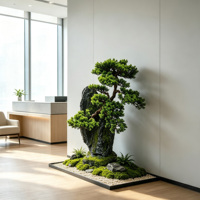 Bonsaï artificiel en pin vert de haute qualité, très demandé, styles variés modernes, écologique, pour salon, hall d'hôtel, ambiance zen