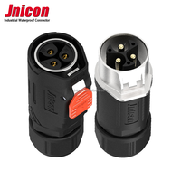 Jnicon MJ24 IP67 Connecteurs étanches pour Ebike Li-on Batteries Câble Fil 2 3 4 5 Pin Plug Socket Panel Mount