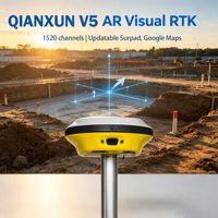 Qianxun V5 GPS GNSS RTK con Cámara, GNSS RTK Ligero con Mapas de Google y Software Surpad Actualizable, Receptor GPS RTK