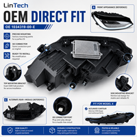 Ensemble de phares LED LinTech 1034319-00-E, phare haute performance résistant aux chocs pour Tesla Model X