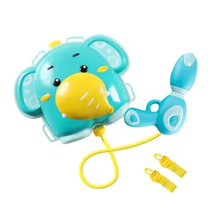 Cute elephant large capacity water gun backpack with tank kid summer outdoor water toy for kids best gift bath or beach