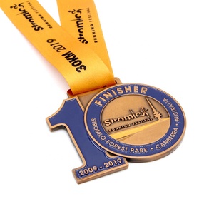 8 Years Medal Manufacture  Stromlo Running Festival  FINISHER custom 3d antique bronze metal medal - Product Image 1