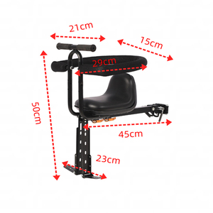 Porte-enfant avant amovible pour vélo, siège de vélo pour bébé avec coussin confortable, accessoire de cyclisme familial en plein air - Product Image 4