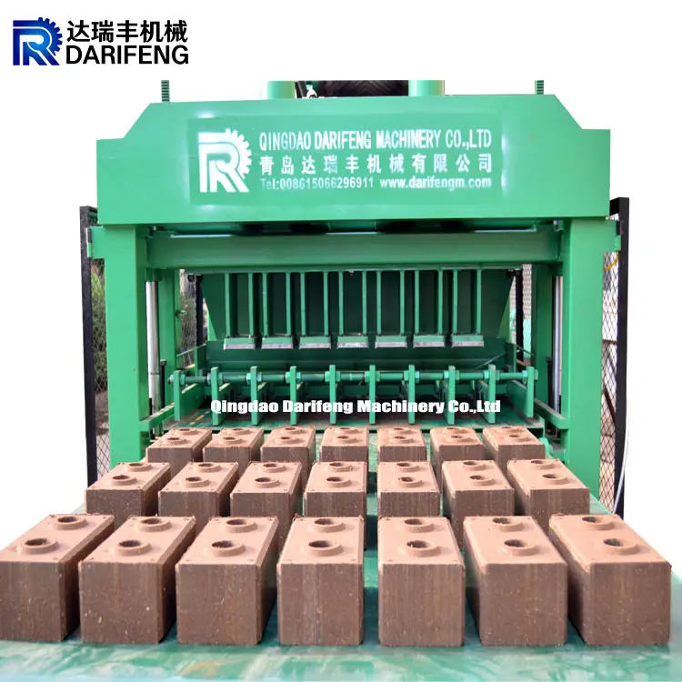 DF7-10 arcilla automática del suelo de fabricación de ladrillo, máquina de la prensa de La Ladrillos ecológicos bloques de tierra comprimida máquinas
