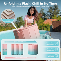 Baignoire de glace pliable, bain froid portable pour athlètes et adultes à domicile, en intérieur et en extérieur