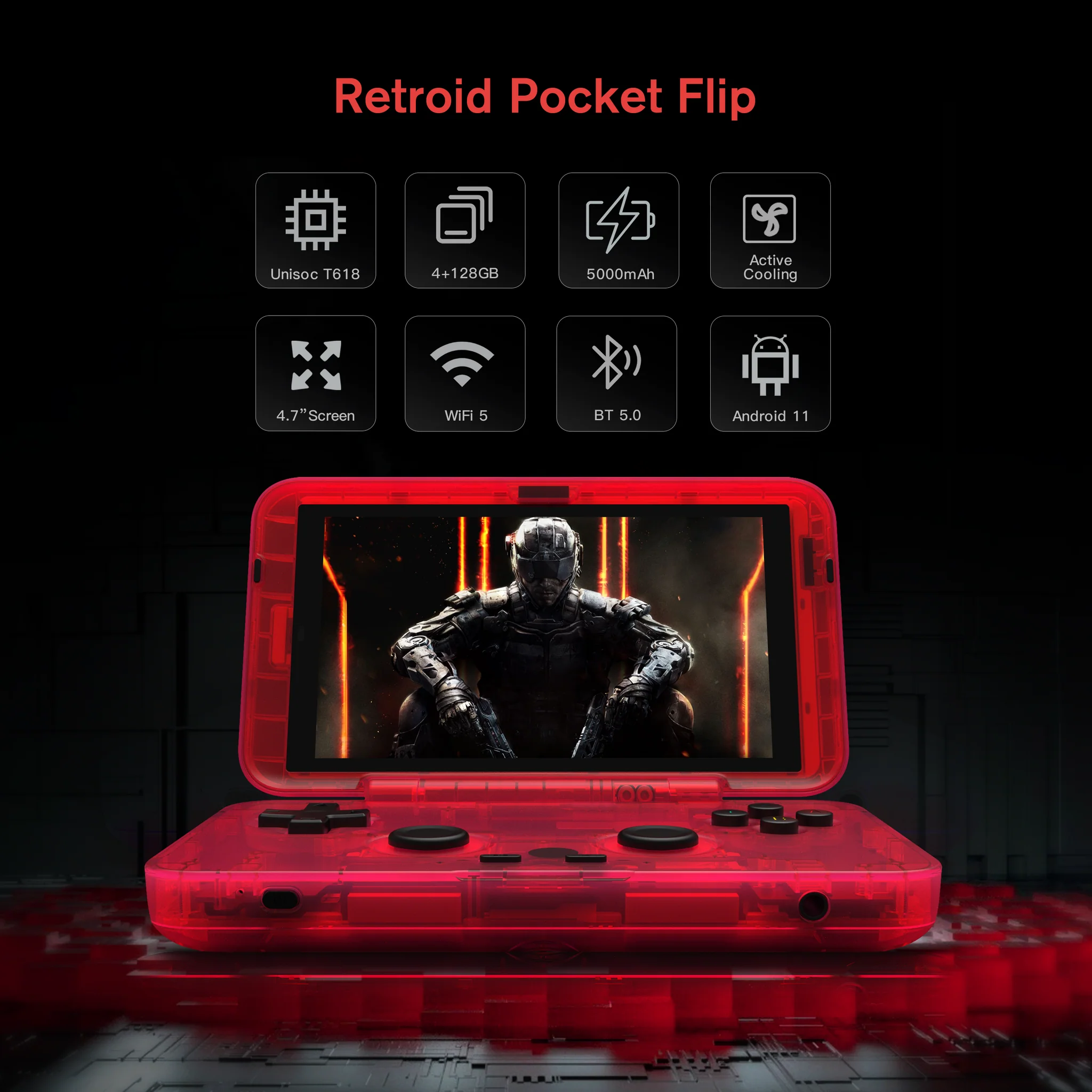 Retroid Pocket Flip - Portable Retro Gaming Consoles
