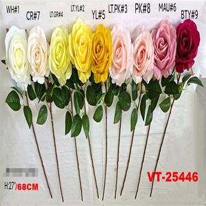 X1-LateX สเปรย์กุหลาบเทียมโพลีเอสเตอร์68ซม. ใหม่ล่าสุด2025นิ้วสำหรับวันแม่วันคริสต์มาสฮาโลวีนอีสเตอร์ - Product Image 2