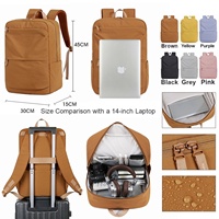 Sac à dos pour ordinateur portable multi-compartiments, grande capacité, léger, durable, respirant, imperméable, tendance, Oxford, idéal pour les voyages