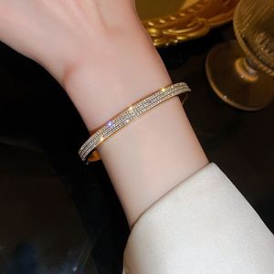 Bracelets tennis plaqués or avec cristaux de strass sertis en canal, style classique, bijoux unisexes, cadeau - Product Image 6