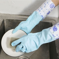 Gants de vaisselle blanchisserie caoutchouc pvc cuisine gants de nettoyage