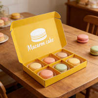 Boîte à biscuits personnalisée avec logo imprimé en couleur, emballage en carton blanc de qualité alimentaire de luxe pour les crêpes, les biscuits, les pâtisseries, boîte cadeau