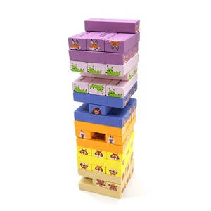 54 pezzi di legno blocco torre di gioco per coppie e adulti divertente gioco di festa per le notti di San Valentino regalo di Stacking blocchi - Product Image 3